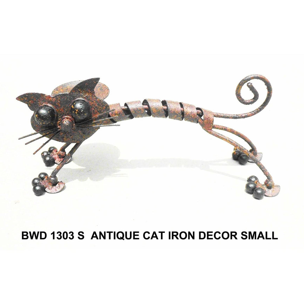 Set of 3 Iron Cat Decor R7236