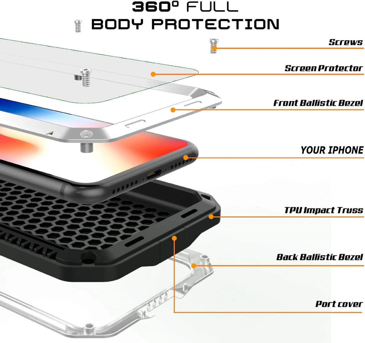 Gold Aluminum Metal iPhone 6s Case U35237