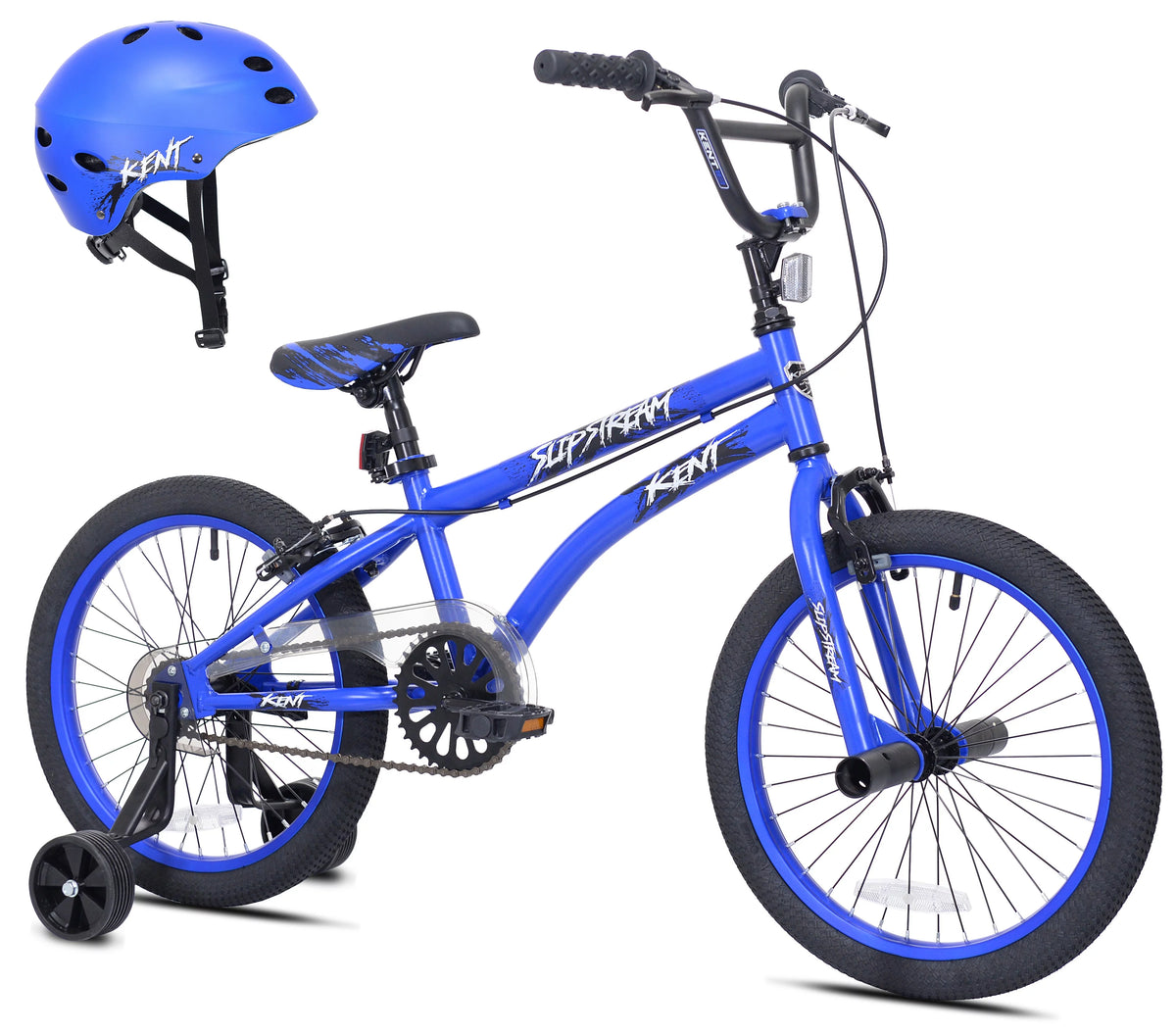 18 Boy's BMX Bicycle with Helmet, Red Z7791