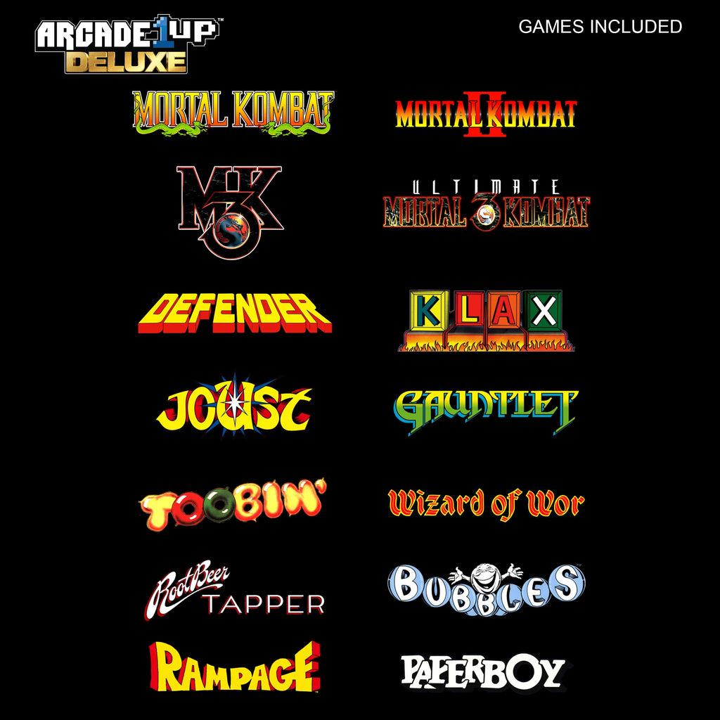 Arcade Game, 4-foot-tall stand-up cabinet, 14 classic games, 17-inch screen O180