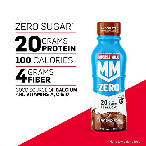 Chocolate Protein Shake, 20g Protein, Zero Sugar, 11.16 Fl Oz (Pack of 12) R811165