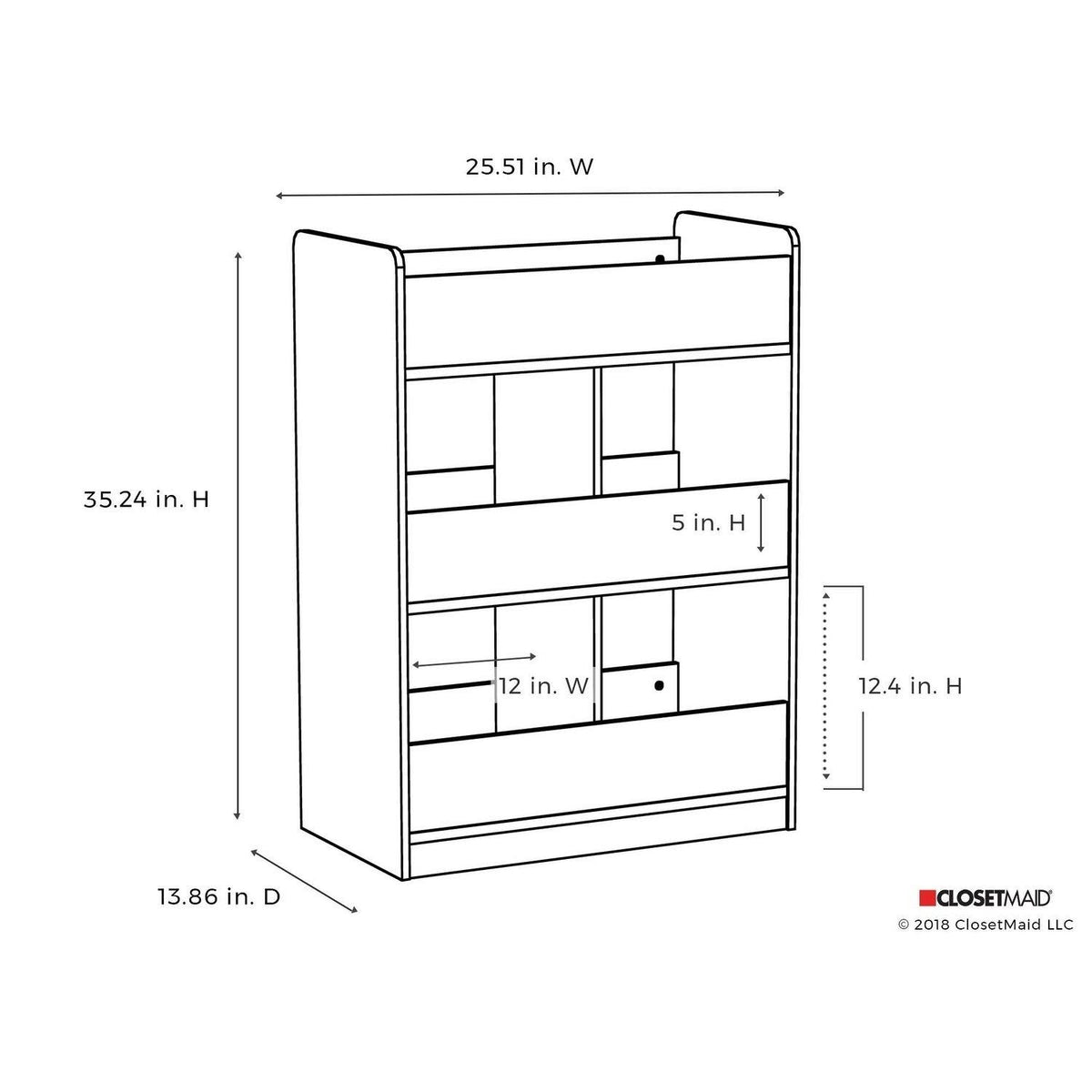 White Vertical Toy Organizer Q982541