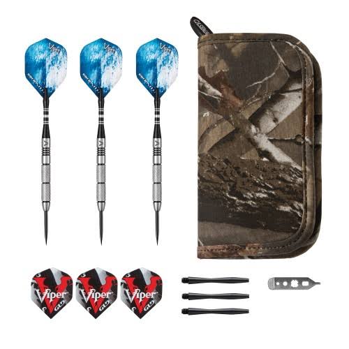 21 Grams Tungsten Steel Tip Darts and Camouflage Dart Case Z582