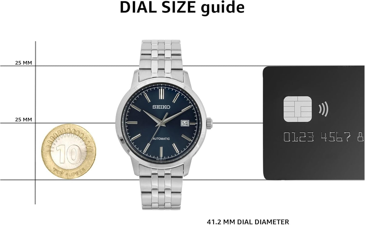Blue Stainless Steel Automatic Watch N4258