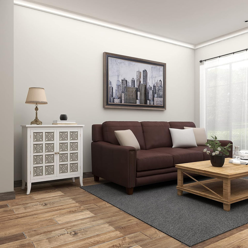 Modern Wood and Metal 2-Door Cabinet X64951