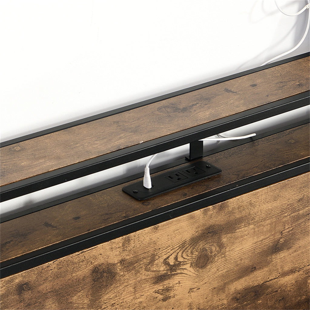 Full Bed Frame with Storage Headboard G57571