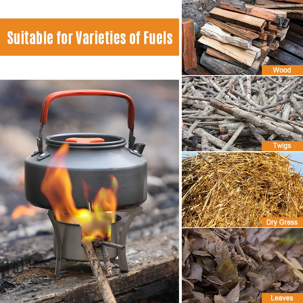 Ultralight Mini Pocket Alcohol Stove Titanium N387760