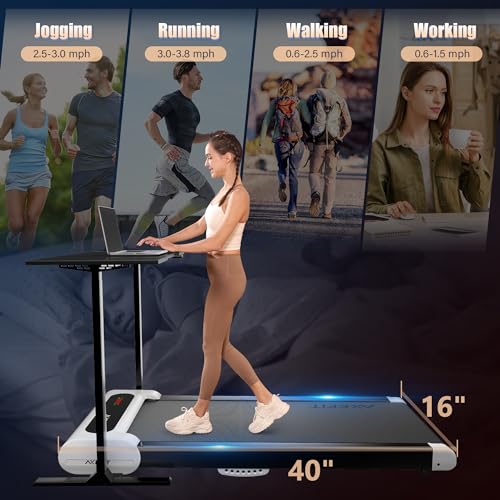 Quiet 2 in 1 Walking Treadmill with Remote Control and LED Display E83376