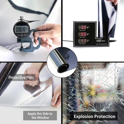 Black 35.43Inch X 6.5Feet Window Film U64485