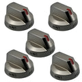 SET OF 5 Stove Knobs for Gas Range Z2072