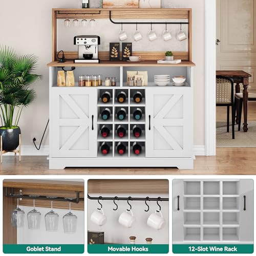 Black Oak Buffet Cabinet with Storage F473