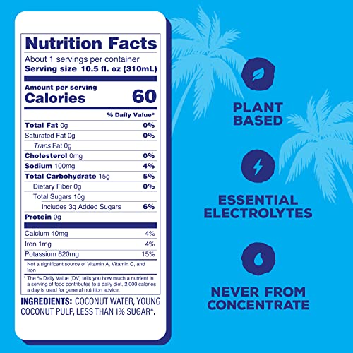 Coconut Water, 10.5 FL OZ (24 Pack) Y857