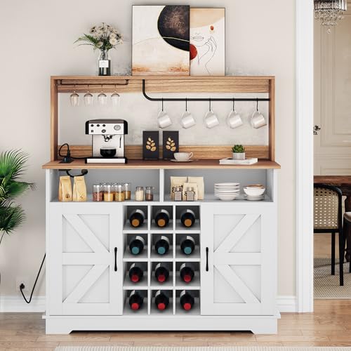 Black Oak Buffet Cabinet with Storage F473