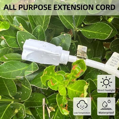 White 6 ft 3 Prong Heavy Duty Extension Cord N67110