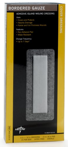 2" x 2" Sterile Adhesive Island Wound Dressing, 15 Count F156