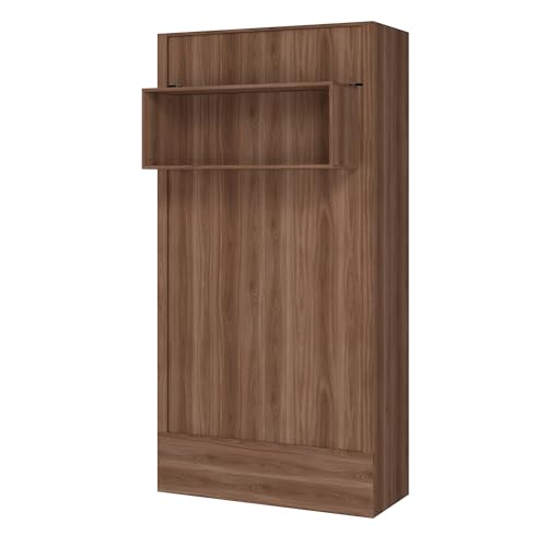 White Full Murphy Wall Bed with Shelf N467747
