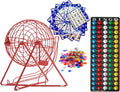 11 Inch Bingo Set with Steel Cage, Balls, Cards and Chips W5187