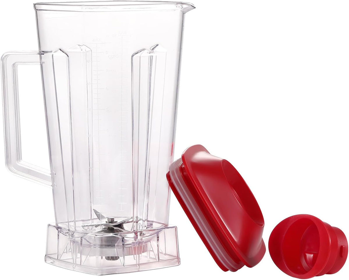 64 OZ Blender Pitcher with Red Lid D705888