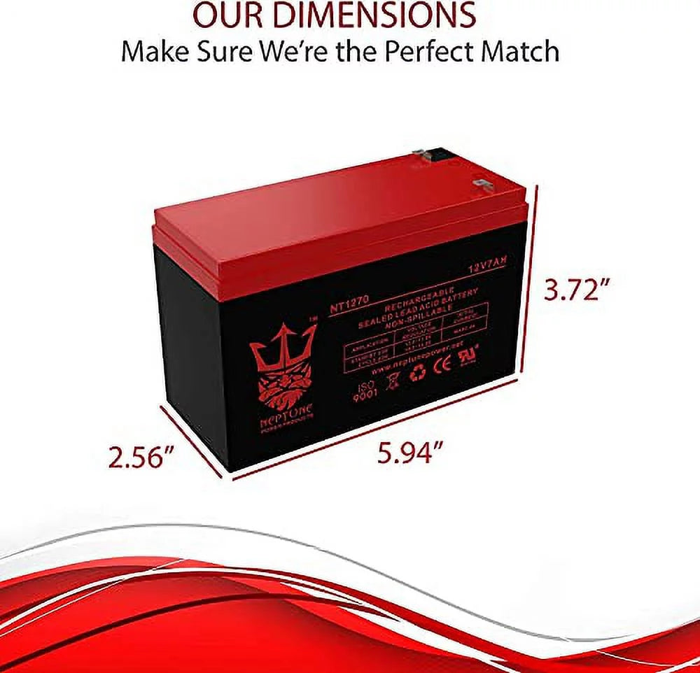 12V 7AH Battery 2 Pack D577