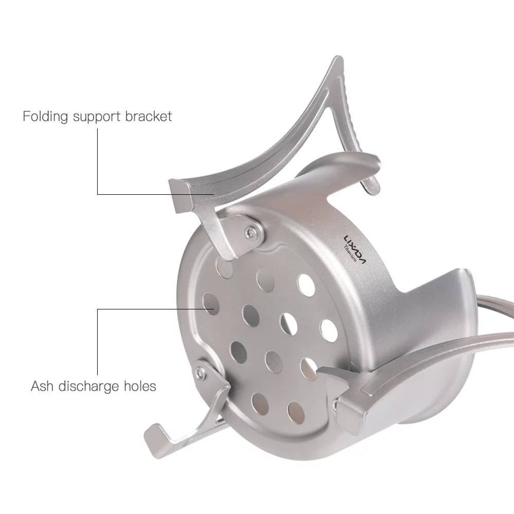 Ultralight Mini Pocket Alcohol Stove Titanium N387760