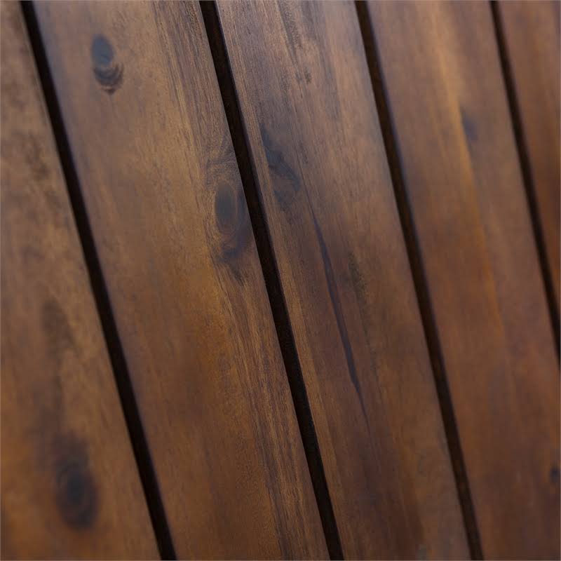 2 Piece Acacia Adirondack Chair Patio Set Dark Brown E942