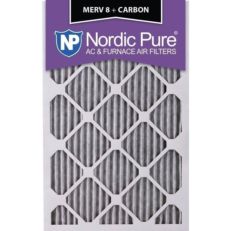 16x20x1 Pleated MERV 8 Carbon Air Filters Qty 24 C459