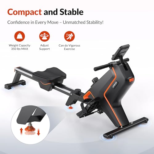 Magnetic Water Rowing Machine with 16 Levels Resistance, 350 LB Weight Capacity L20501