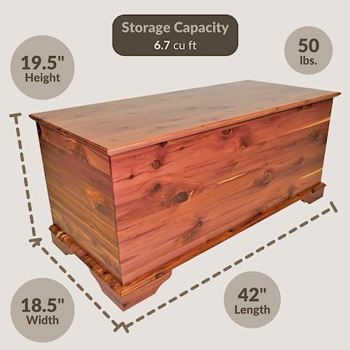 Natural Red Cedar Hope Chest Storage Trunk Y275328