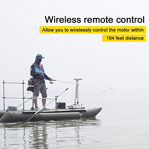 12V 55LBS 48inch Bow Mount Trolling Motor with Remote Control F220
