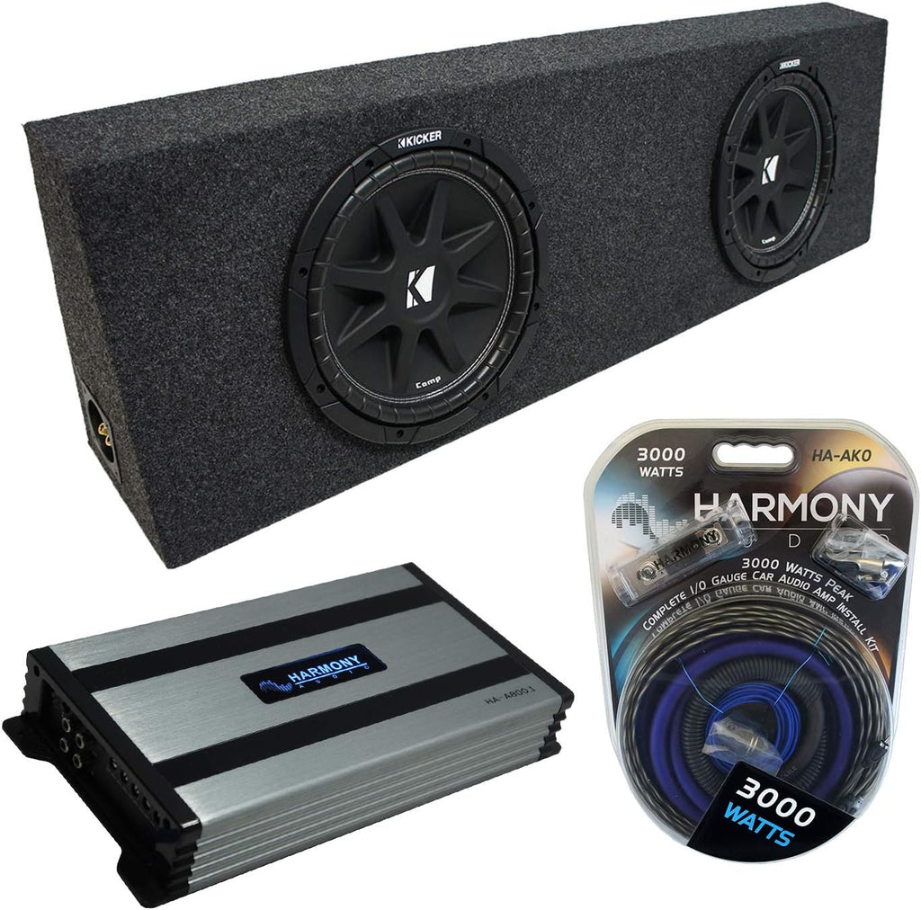Dual 10 Sub Box Enclosure & Amp N901635