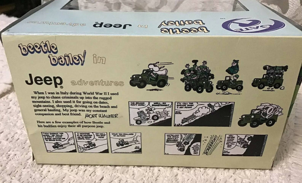 Die-Cast Beetle Bailey in Willys Jeep R512