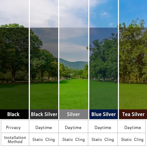 Black 35.43Inch X 6.5Feet Window Film U64485