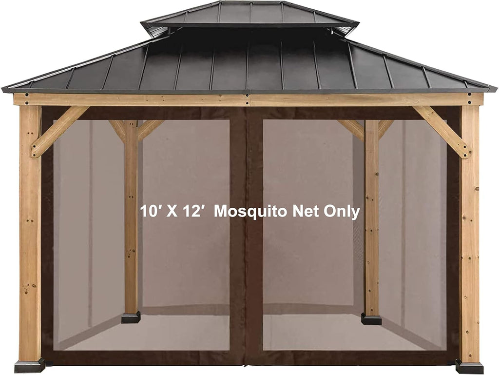 Brown Gazebo Canopy Sidewalls 7FT O320173