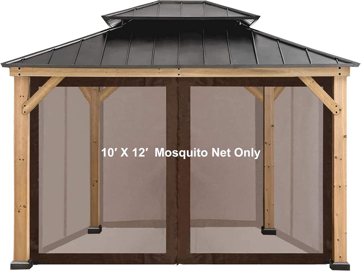 Brown Gazebo Canopy Sidewalls 7FT O320173