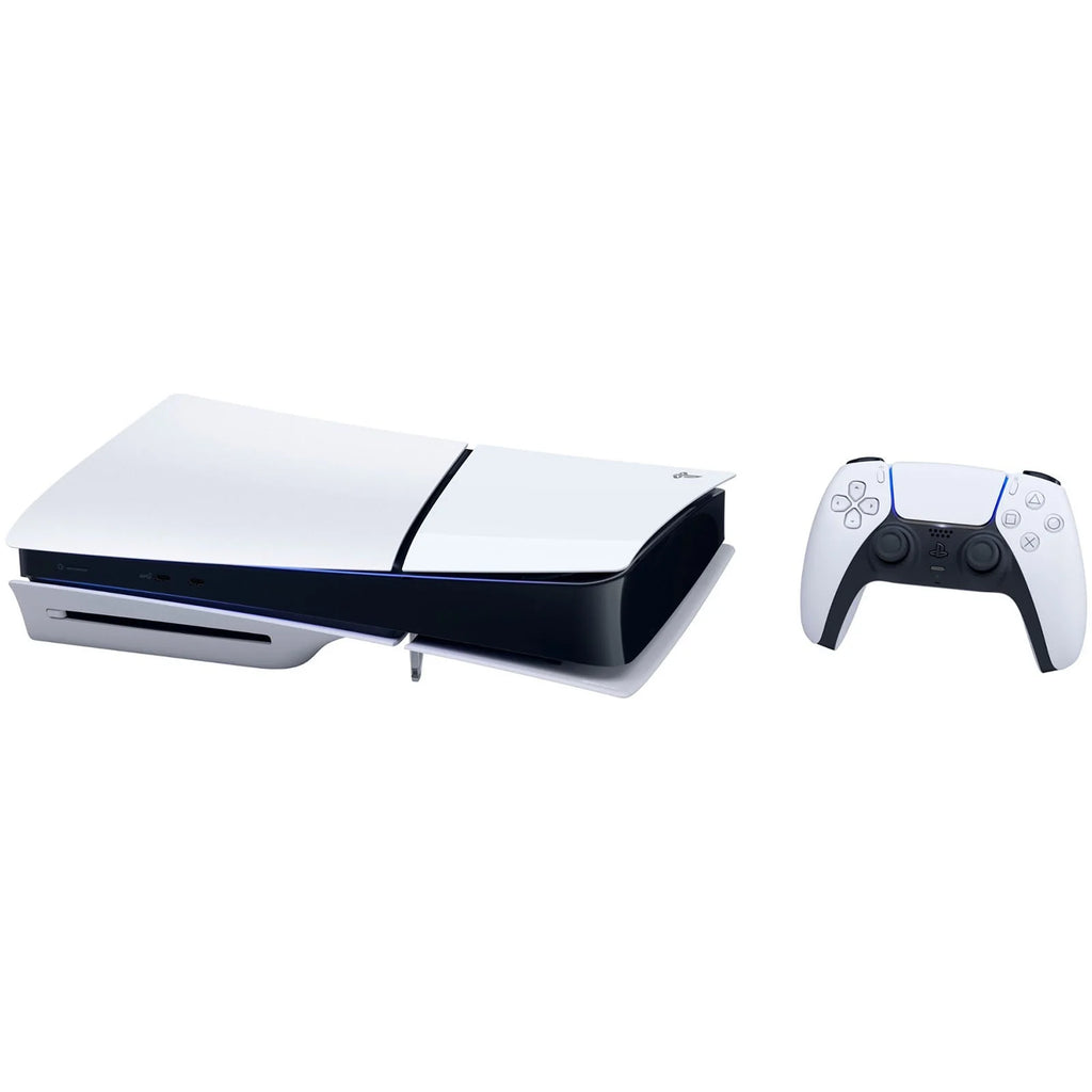 PlayStation 5 Slim Disc Video Game Console with Starlight Blue Controller H584
