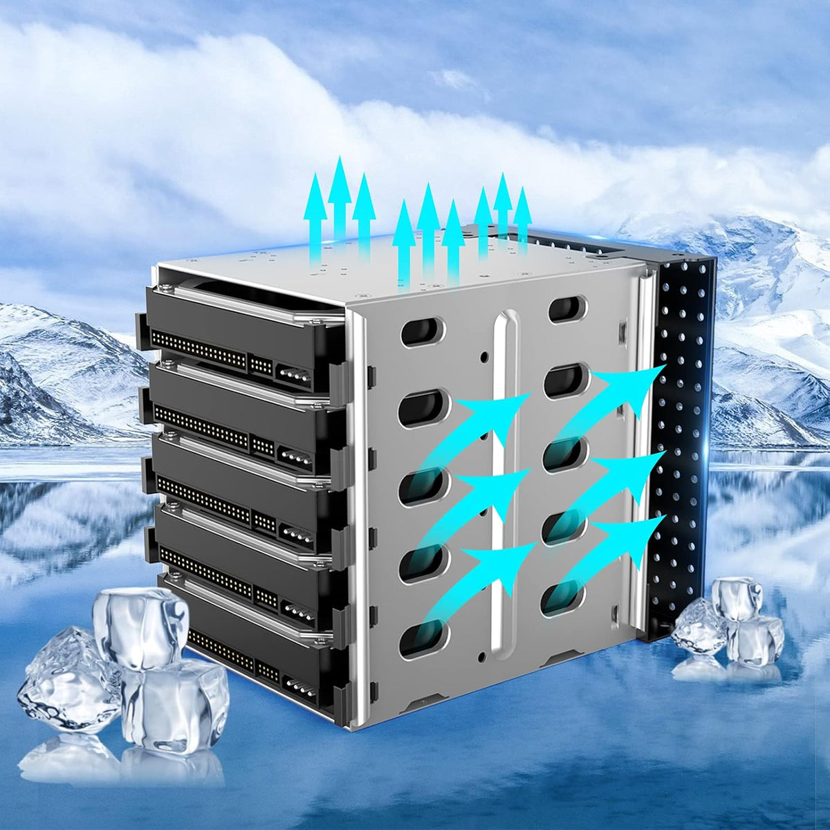 Stainless Steel Hard Drive Cage Tray Rack V972