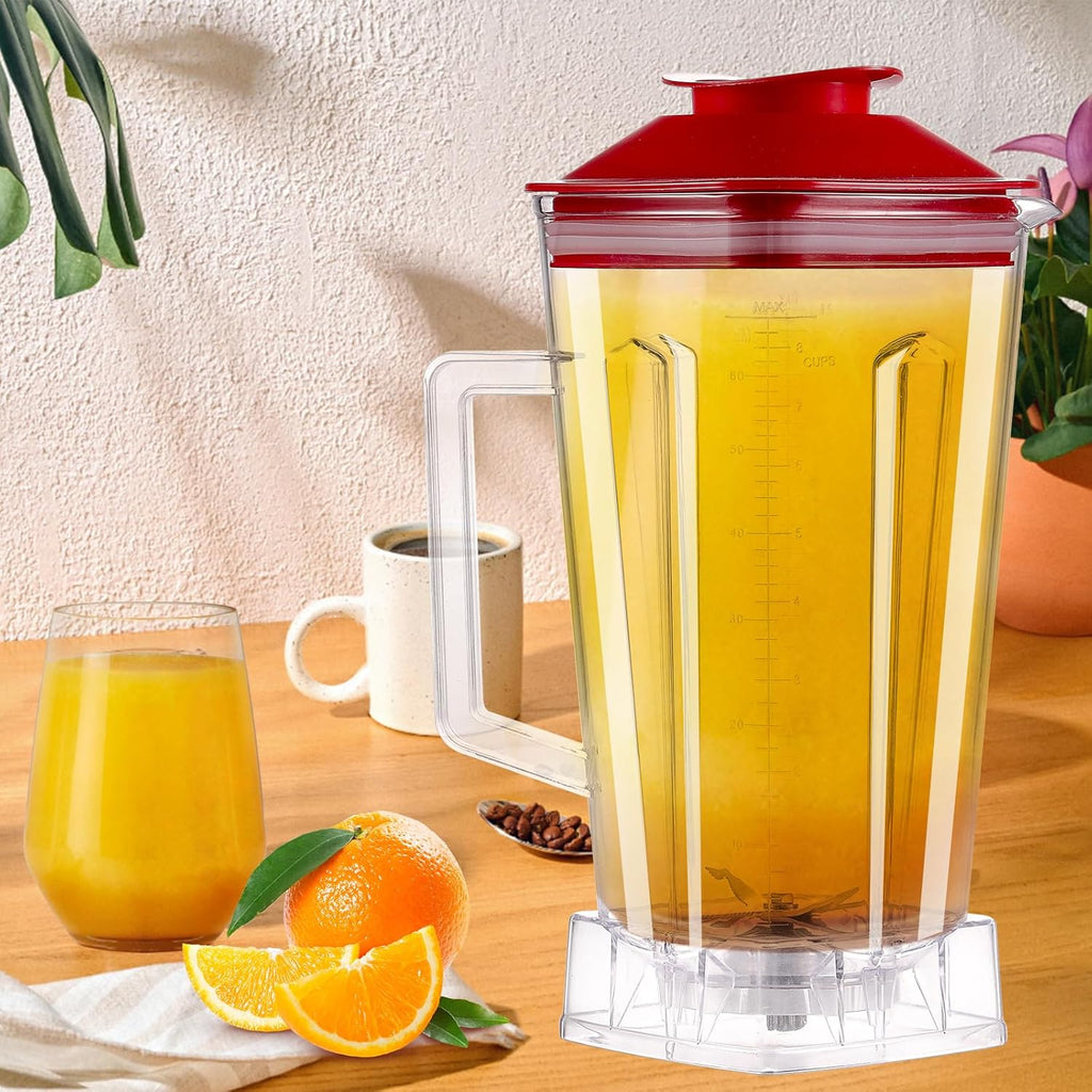 64 OZ Blender Pitcher with Red Lid D705888