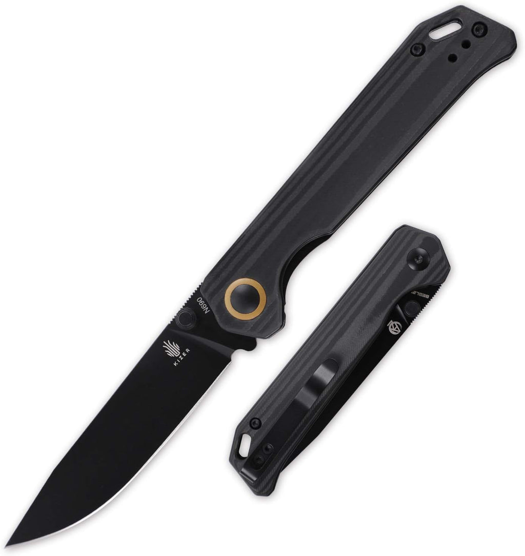 Folding Pocket Knife with N690 Blade and Carbon Fiber Handle O8197
