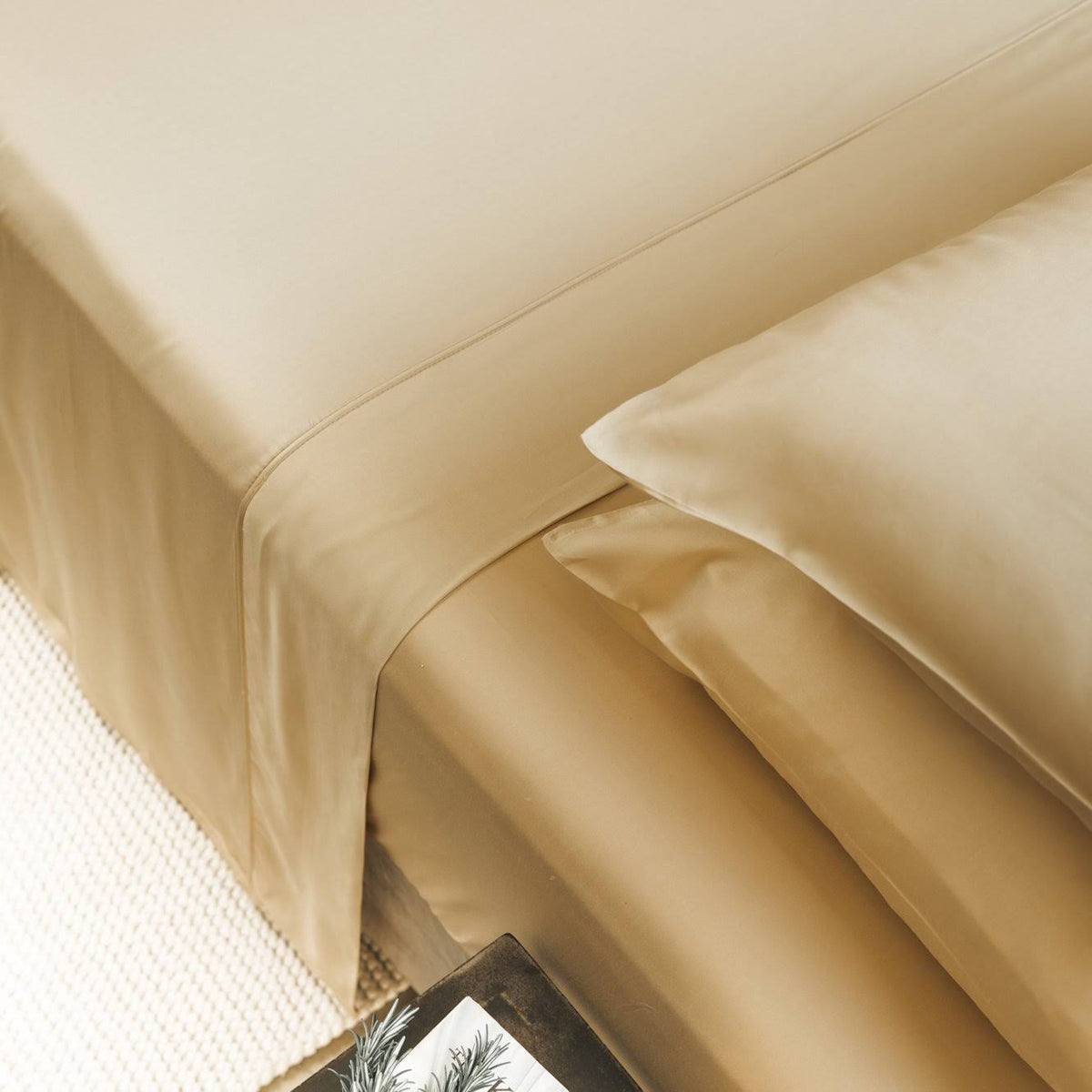 Grey Cal King Sateen Sheet Set L2666