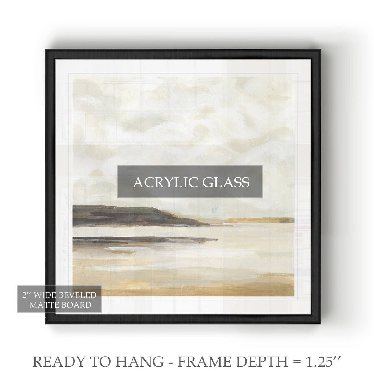 Black Framed Print 26 x 26 B393