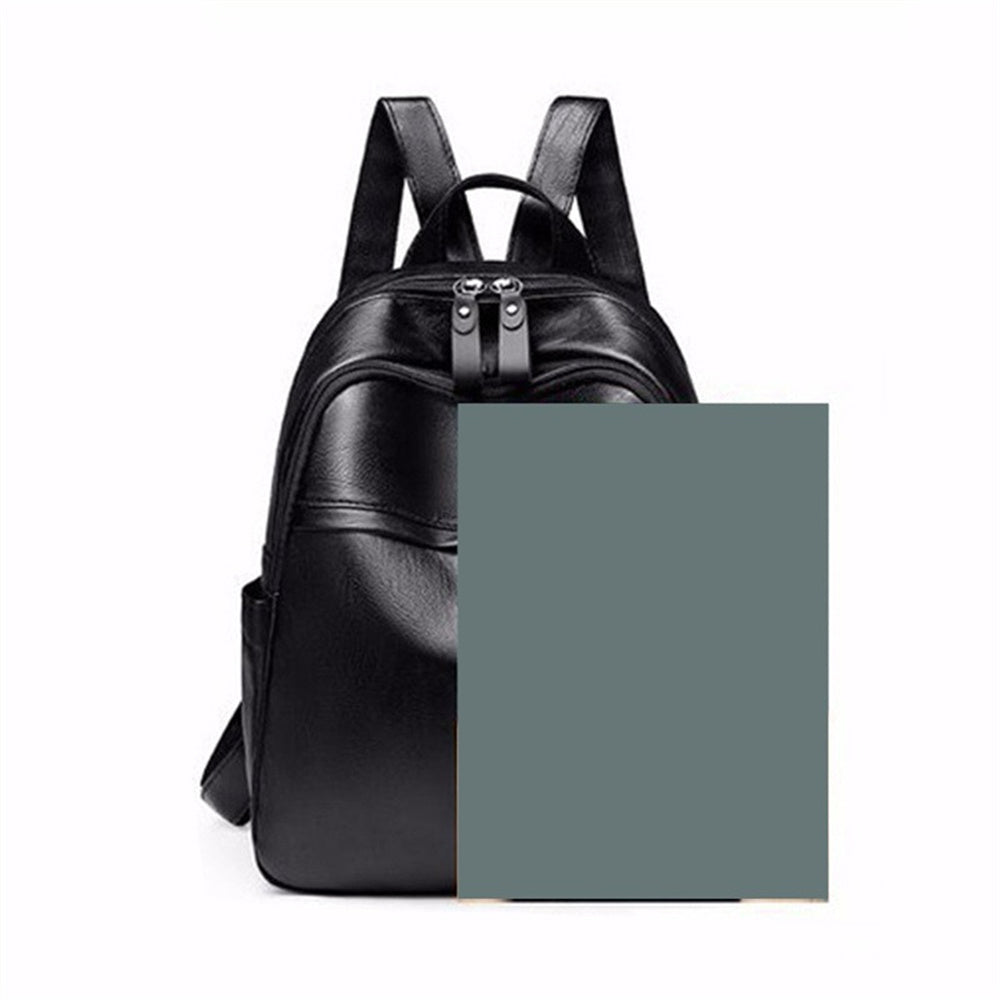 Brown Leather Small Travel Backpack Z9107