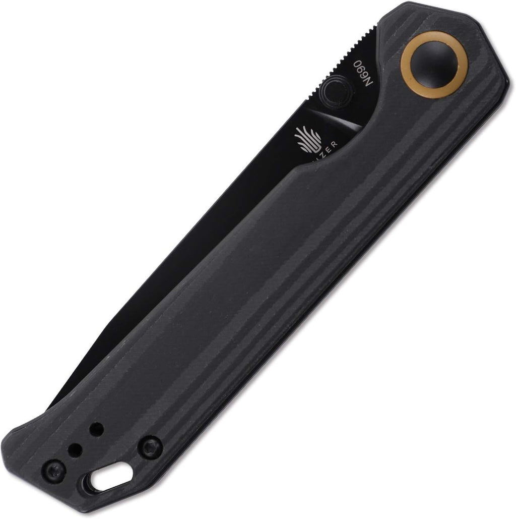 Folding Pocket Knife with N690 Blade and Carbon Fiber Handle O8197