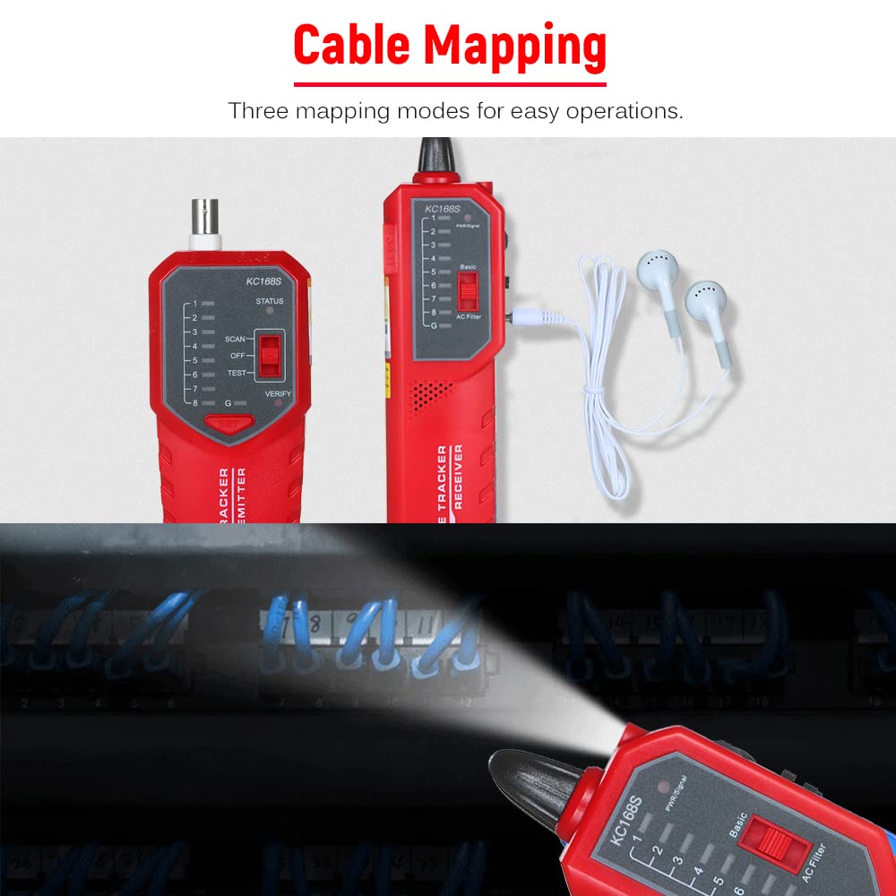 RJ11 RJ45 Ethernet LAN Multifunction Network Cable Tester Z138473