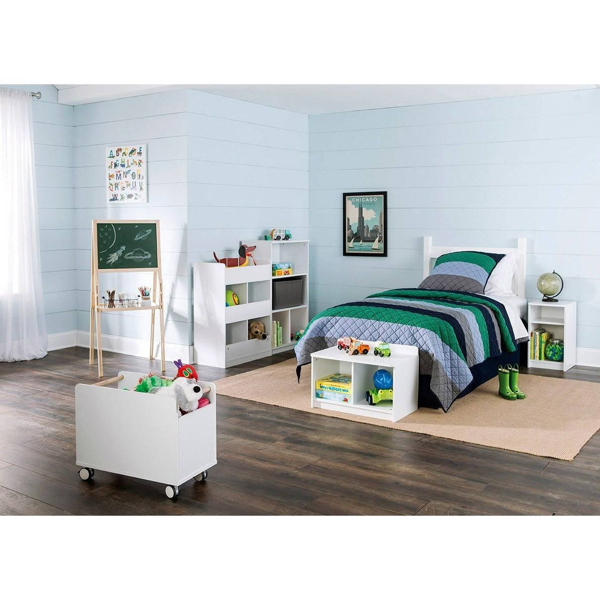 White Vertical Toy Organizer Q982541