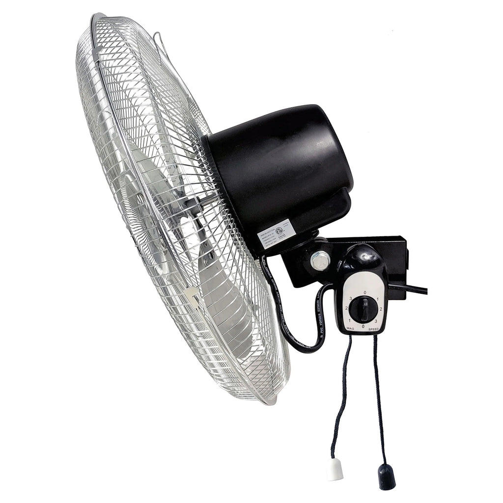18 Inch 3 Speed Oscillating Wall Mount Fan I10420