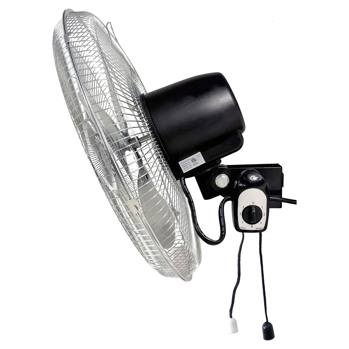 18 Inch 3 Speed Oscillating Wall Mount Fan I10420