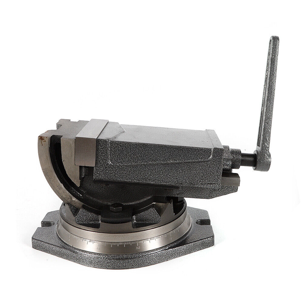 5" Precision Milling Vise 2Way Clamp Machine Accessory Set 90º Tilting with Swivel Base J19855