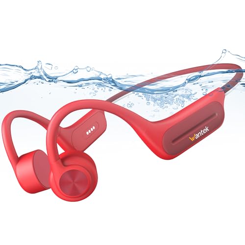 Bone Conduction Open-Ear Bluetooth Headphones with 32GB MP3 IP68 Waterproof U40131