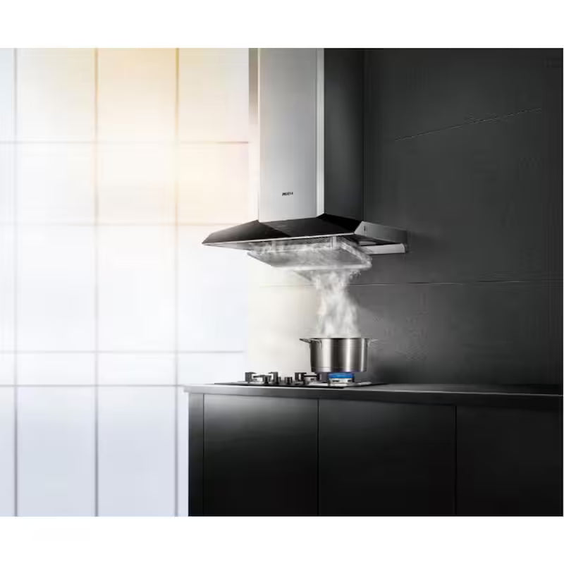 36 in. 1100 CFM Wall Mount Range Hood with Touchscreen W268279