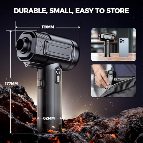 100000RPM Cordless Electric Air Duster with LED Light F27150